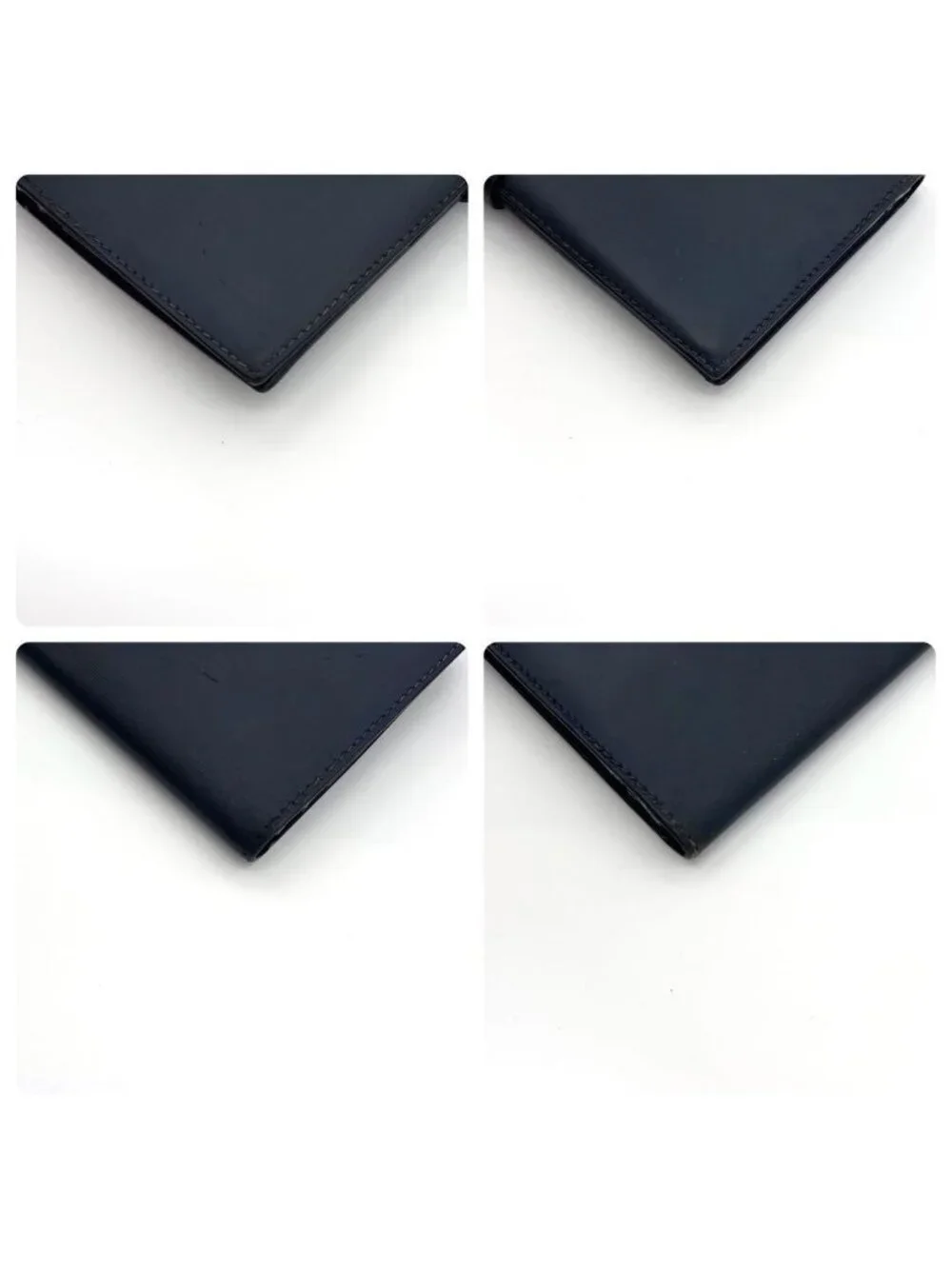 Hermes Bearn Classic Box Calf Navy Wallet Bifold